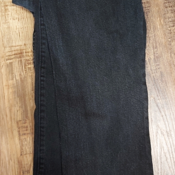 LRL Lauren Jeans Co green label high waist jeans size 12 black straight leg - Picture 5 of 12